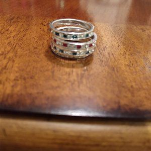 Sterling silver stackable rings - set of 4